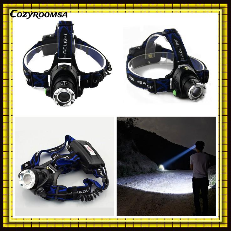 Cozyroomsa.vn Ready Stock Cree T6 Aluminum Alloy Waterproof LED Headlight Highlight lamp