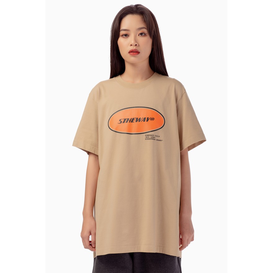 5THEWAY® /oval/ SQUARE TEE™ in WARMSAND aka Áo Thun Tay Ngắn