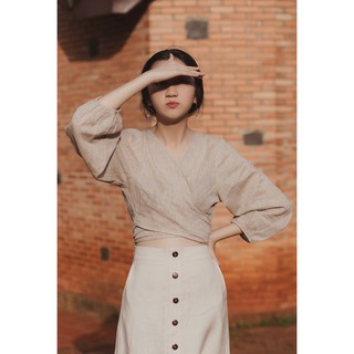 [thelegswork] Airi Top | Áo Crop Cột Vạt