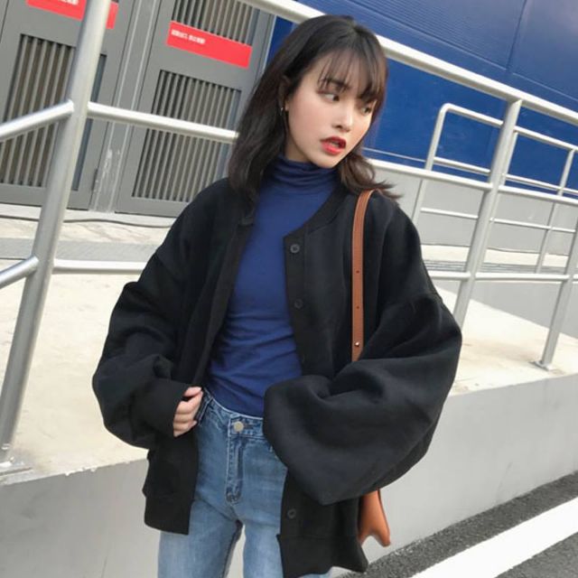 Hàng Sẵn_Áo khoác bóng chày ulzzang phong cách thời trang Hàn