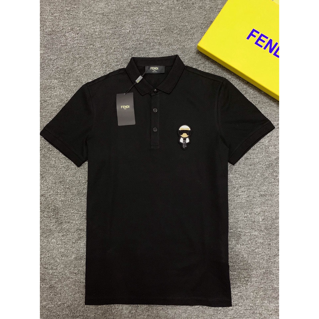 Áo Sơ Mi Cotton Nửa Tay Fend1 Với Hình Ảnh Raphael Polo