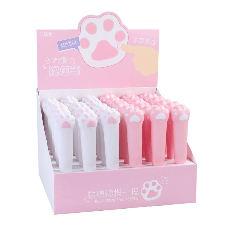 Bút Đồ Chơi Giảm Căng Thẳng Hình Dấu Chân Mèo Đáng Yêu