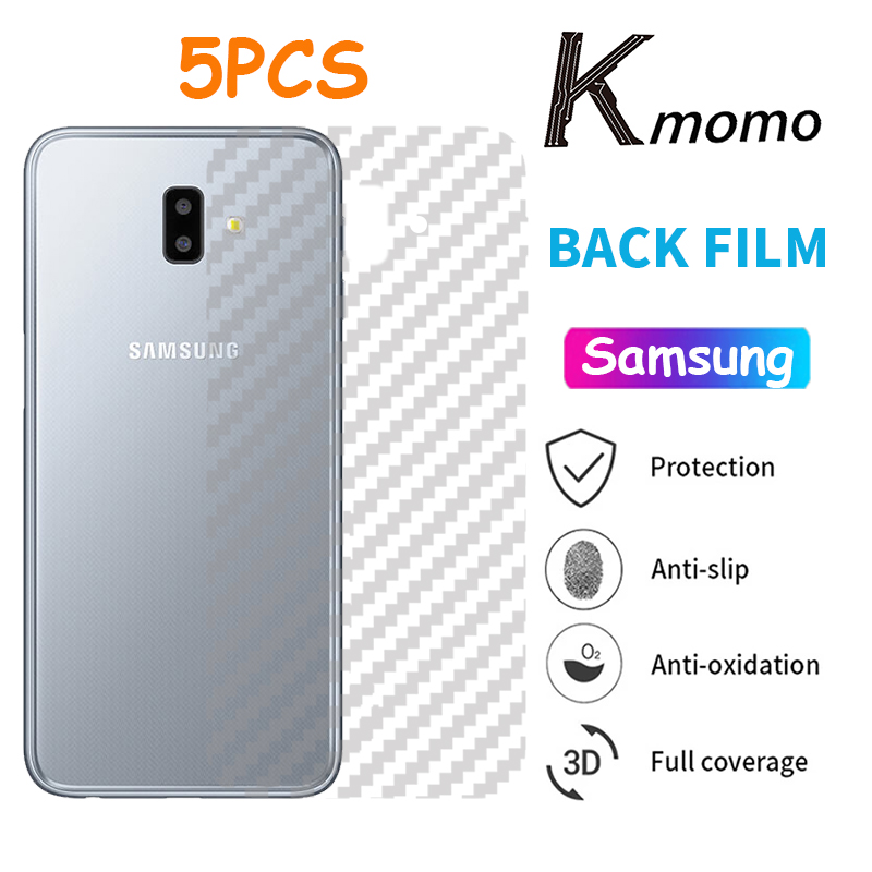 Miếng Dán Lưng Điện Thoại Sợi Carbon Cho Samsung Galaxy J2 J6 J4 J7 J8 J3 Pro Plus Prime
