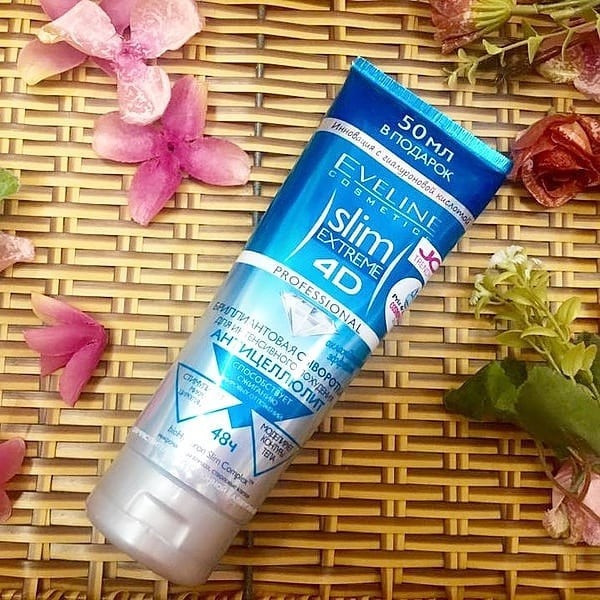 Kem tan mỡ Eveline Slim Extreme 4D Nga giảm mỡ bụng rạn da hiệu quả săn chắc da giảm mỡ an toàn