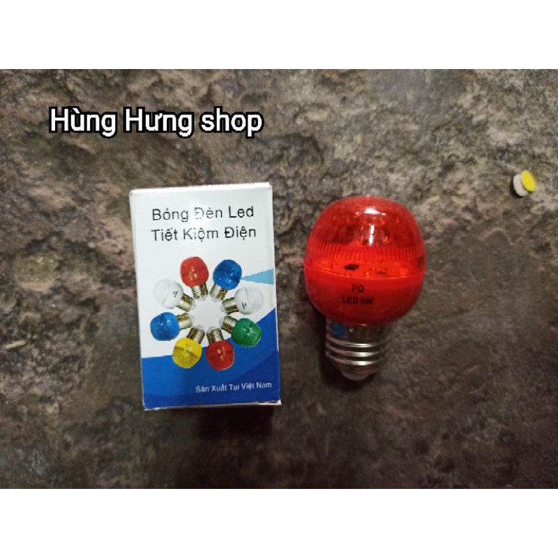 Bóng đèn led tròn đỏ bàn thờ