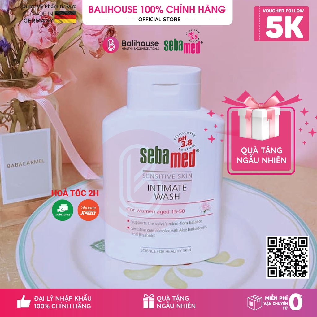 Dung dịch vệ sinh phụ nữ chuẩn cân bằng Sebamed pH3.8