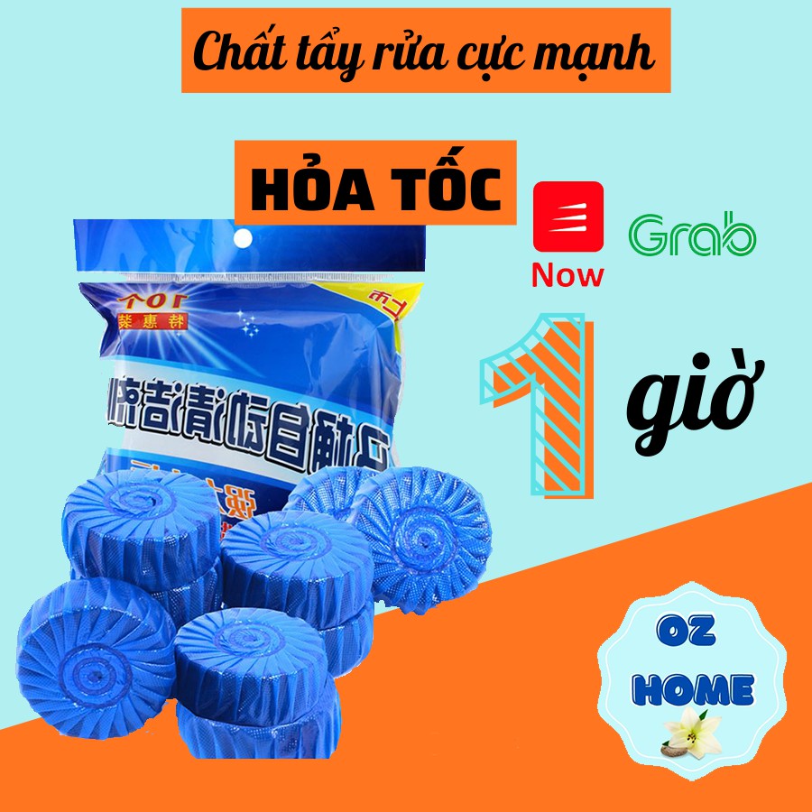 Viên tẩy bồn cầu, khử mùi bồn cầu gói 10 viên rất tiện lợi sử dụng cho gia đình và nơi làm việc