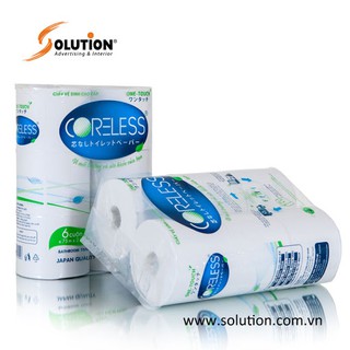 GIẤY VỆ SINH CAO CẤP CORELESS OT 6 CUỘN