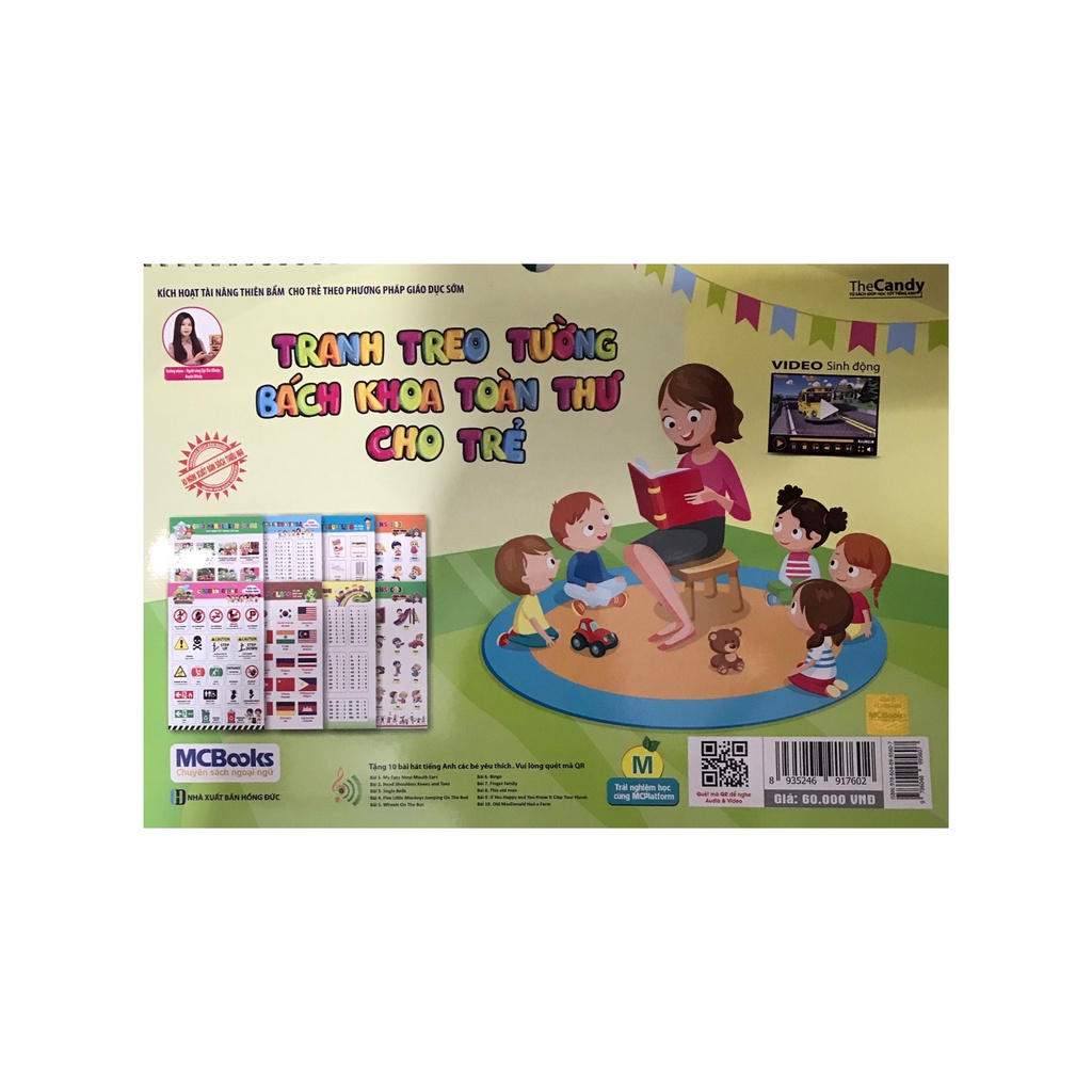 Sách - Tranh treo tường bách khoa toàn thư cho trẻ : Phép tính chia