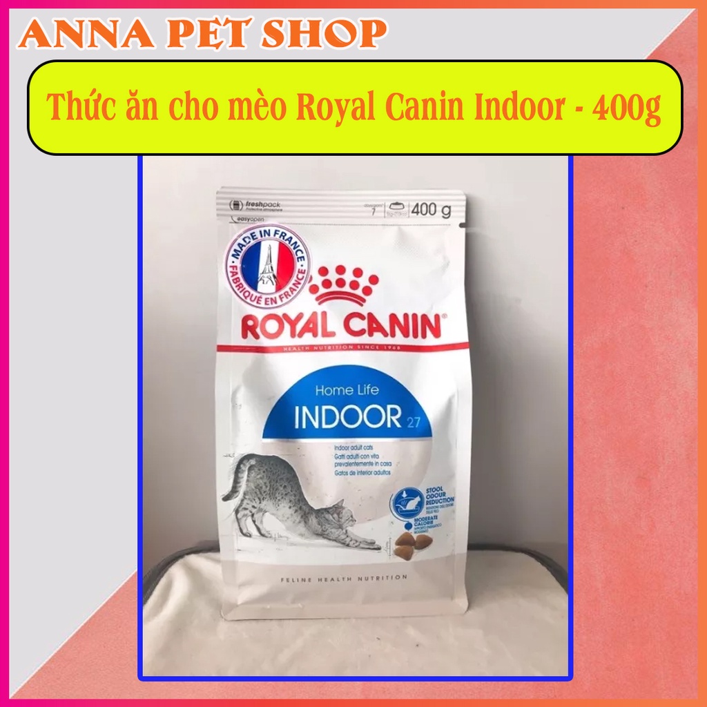 Hạt thức ăn cao cấp cho mèo Royal Canin Indoor 27 - Gói 400g