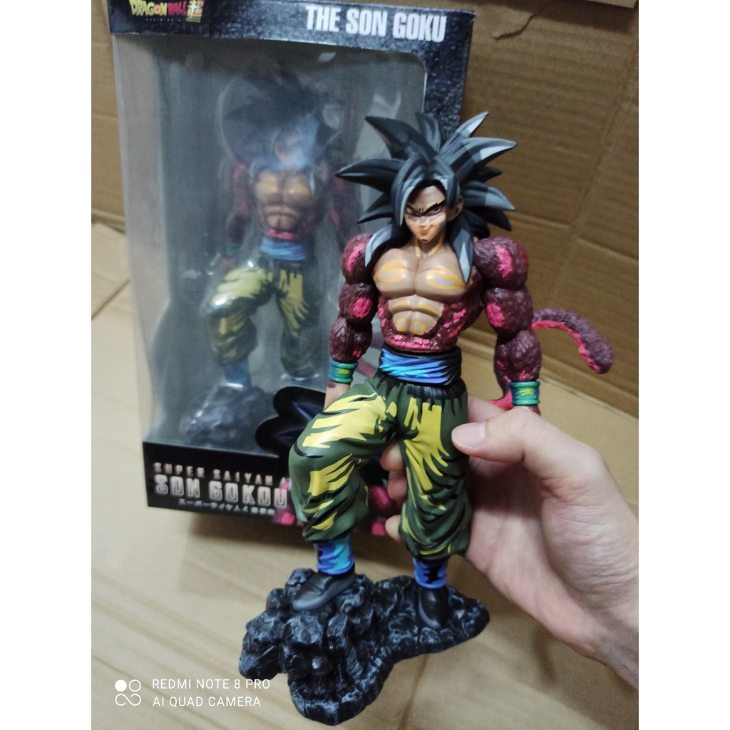 Mô hình Son Goku Super Saiyan 4 cao 26cm - Mô hình Dragon Balls - Songoku ss4 Cao cấp màu đặc biệt đồ chơi nhân vật