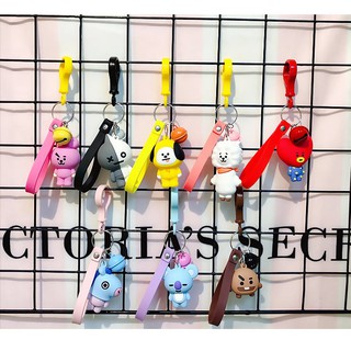 Móc khóa BTS BT21 nhựa ABS