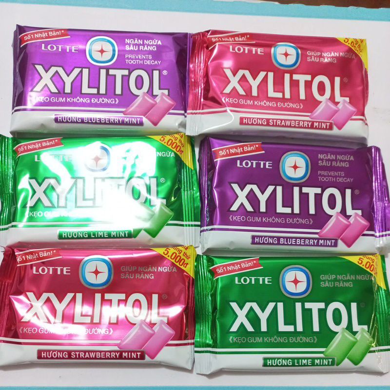 Kẹo gum Xylitol không đường vỉ 11,6g