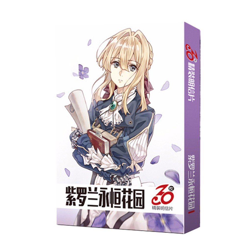 Postcard Violet Evergarden 30 tấm hộp ảnh bộ ảnh có ảnh dán sticker lomo bưu thiếp quà tặng độc đáo