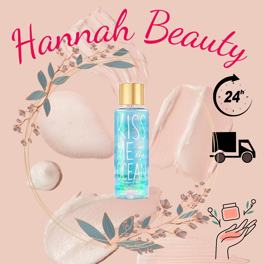 ♘ VICTORIA'S SECRET® Xịt Thơm Body Mist - Kiss Me In The Ocean 250ML ♘