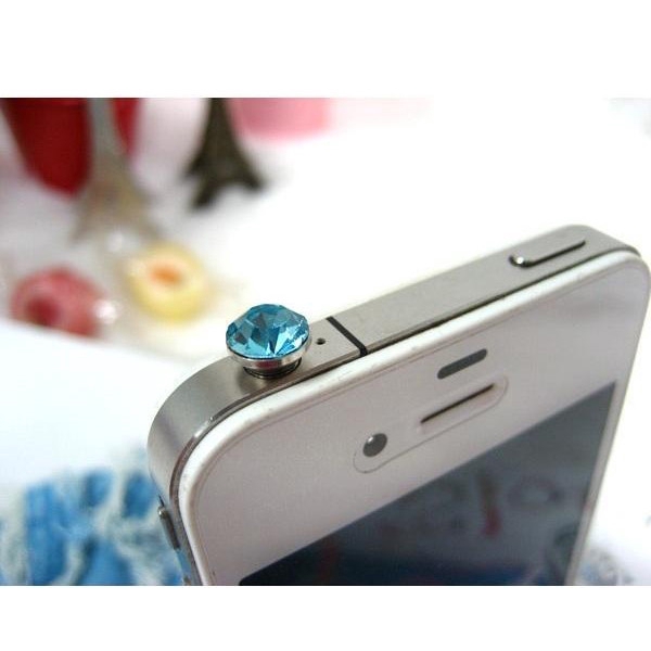 Phích cắm chống bụi cổng 3.5mm lấp lánh độc đáo cho điện thoại