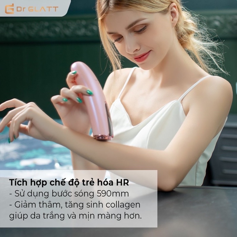 Máy triệt lông Dr Glatt IPL LUX+ thương hiệu Đức bảo hành 2năm