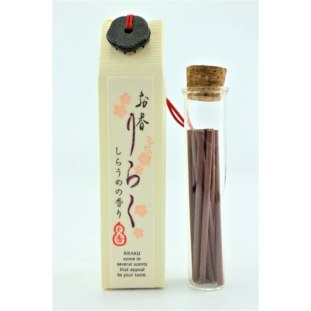 Nhang thơm Riraku White plum hoa mận trắng, Thanh hương Nhật Bản thư giãn Nippon Kodo