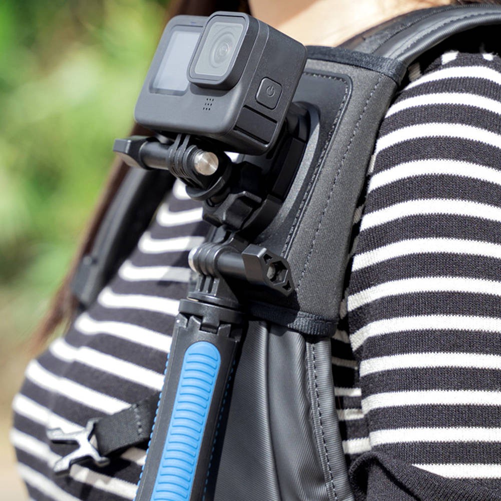 TELESIN Kẹp Gắn Máy Ảnh Xoay 360 Độ Cho Ba Lô