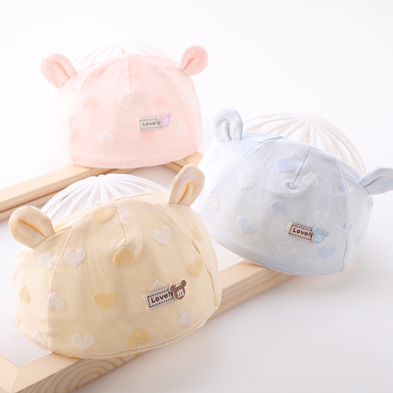 Nón Cotton Thoáng Khí In Họa Tiết Dễ Thương Cho Bé