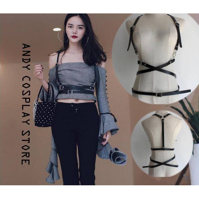 [CÓ SẴN] Harness belt - dây lưng giả da 1