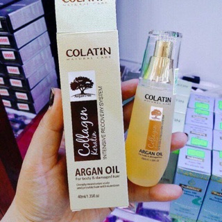 Tinh dầu dưỡng bóng tóc colatin arganoil serum 40ml