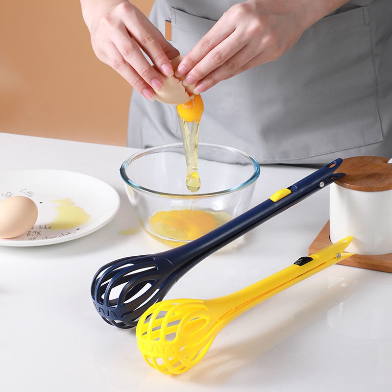 Máy đánh trứng đa chức năng Nhà bếp gia đình Khuấy thức ăn que Kẹp bánh mì Ba trong một Hướng dẫn làm lấy thìa
