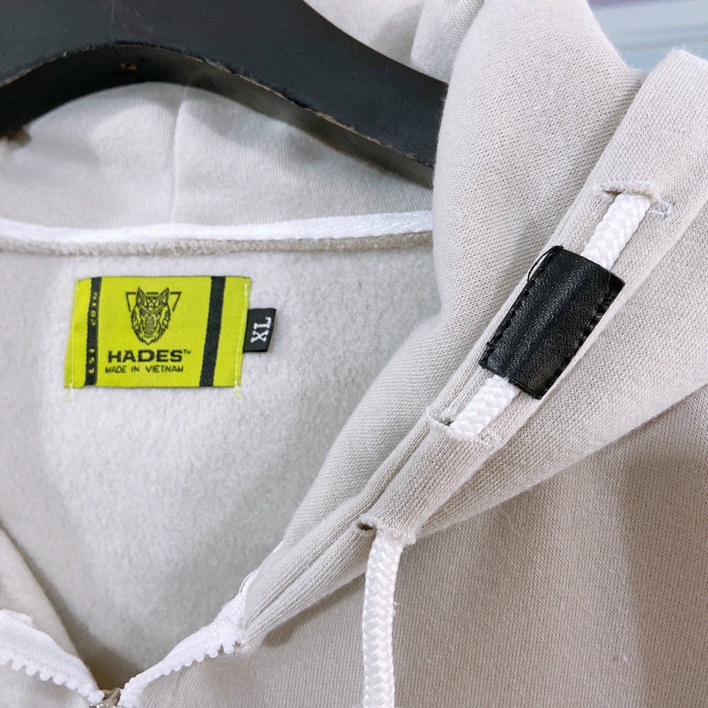 Áo khoác nam nữ. Áo hoodie zip form unisex chất nỉ bông dày dặn in H.A.D.E.S