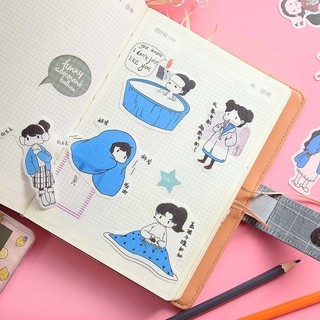 Bộ 40 miếng dán trang trí sổ nhật kí hình độc đáo