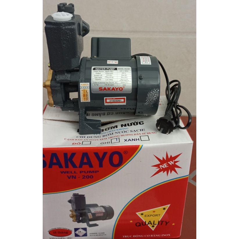 Máy bơm nước Sakayo VN-200 hàng Việt Nam chính hãng giá rẻ