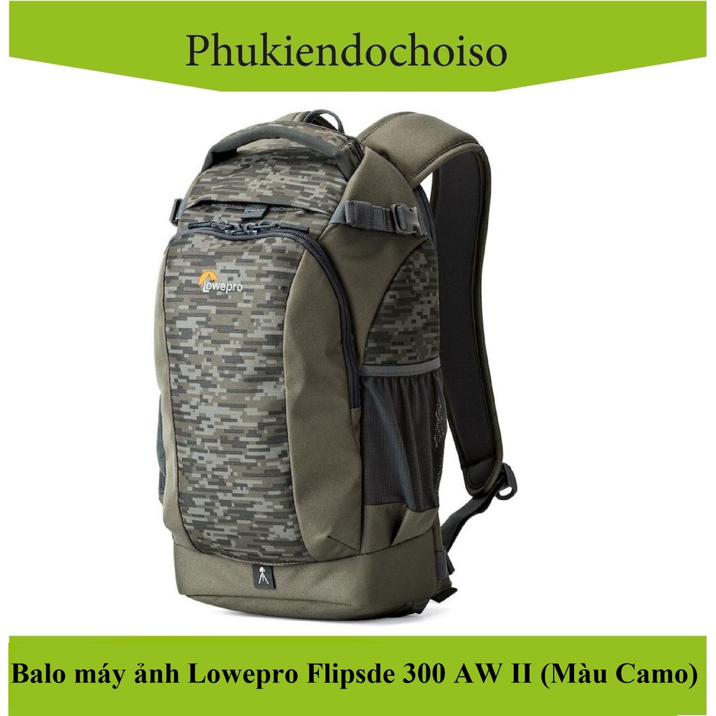 Ba lô máy ảnh Lowepro FLIPSIDE 300 AW II (Màu Camo), Chính hãng