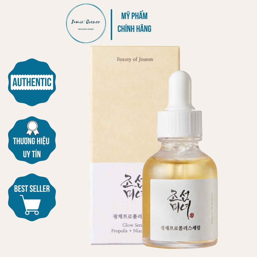 Tinh chất sáng đều màu da phục hồi se lỗ chân lông Beauty of Joseon Propolis Niacinamide Glow serum 30ml