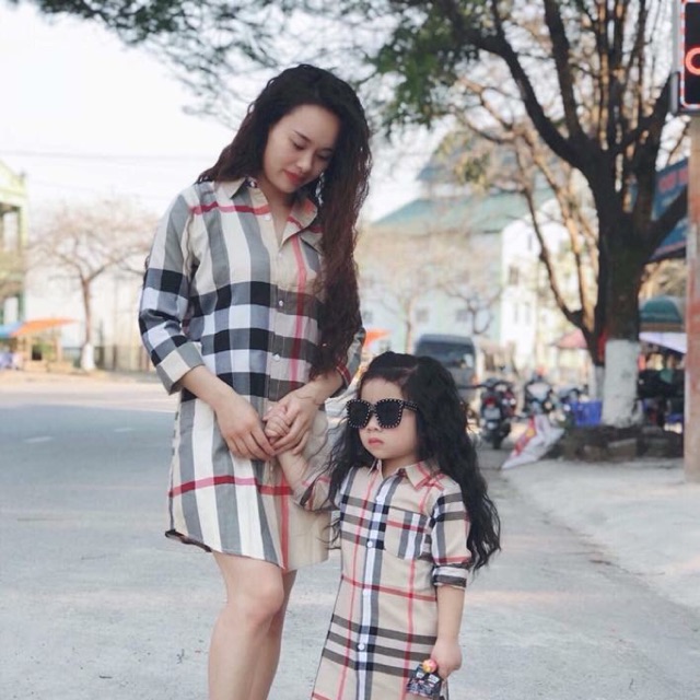Sét áo sơ mo cho mẹ và bé