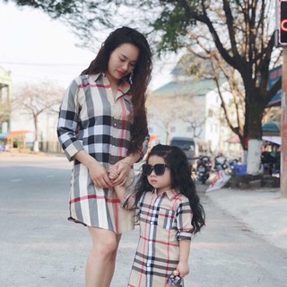 Sét áo sơ mo cho mẹ và bé