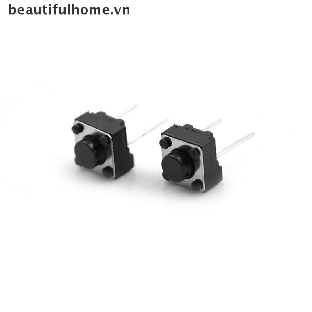 Bộ 20 Nút Công Tắc 2 Chấu Kích Thước 6X6X