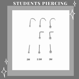 [RẺ VÔ ĐỊCH] 1 CHIẾC Khuyên mũi Basic bi tròn STUDENTSS PIERCING