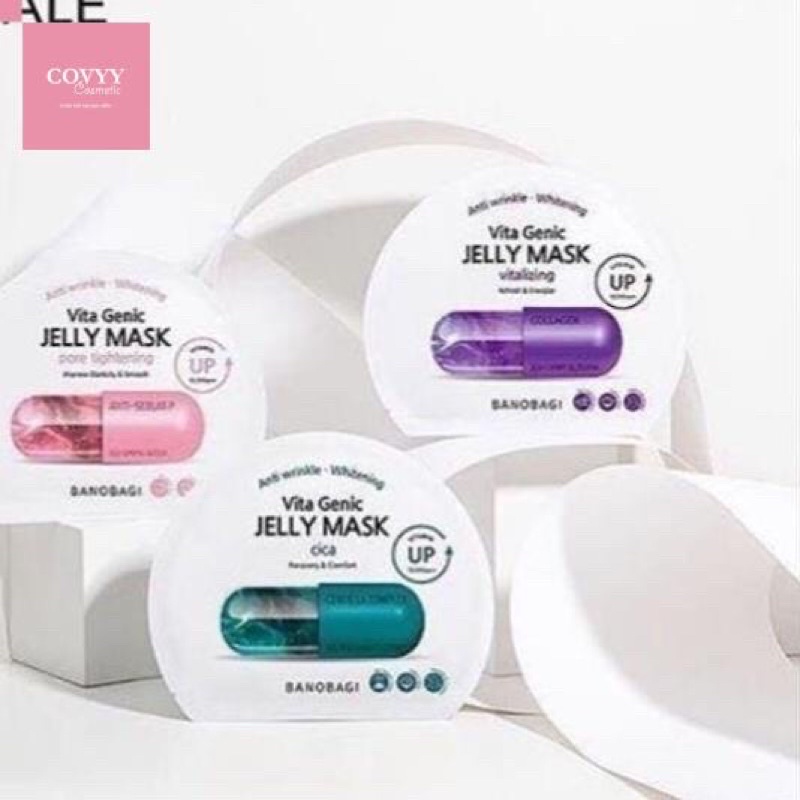 [1 HỘP] Mặt Nạ Giấy Banobagi Genic Jelly Mask 30ml x10m. | BigBuy360 - bigbuy360.vn
