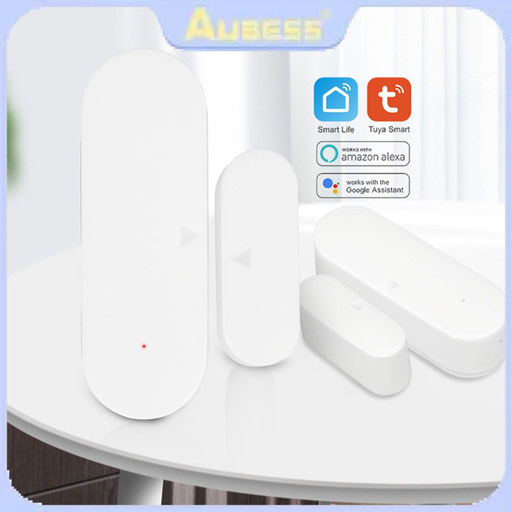 ISee Aubess Tuya WiFi Thông Minh Cảm Biến Cửa Cảm Biến Cửa Sổ Cửa Mở/Đóng Cửa Máy Dò Tương Thích Với Alexa Google Nhà Thông Minh cuộc Sống Ứng Dụng