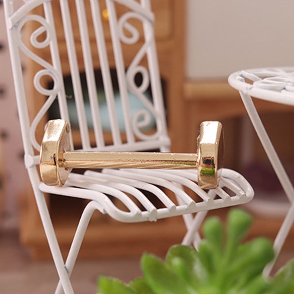 Wis| Thanh Treo Tường Mini Bằng Hợp Kim DIY Cho Nhà Búp Bê 1/12