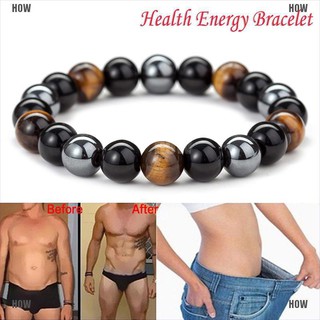 Vòng Tay Chuỗi Hạt Đá Hematite Giảm Cân Cho Nam