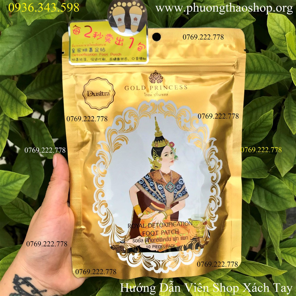 Miếng Dán Thải Độc Chân Thái Lan Gold Princess