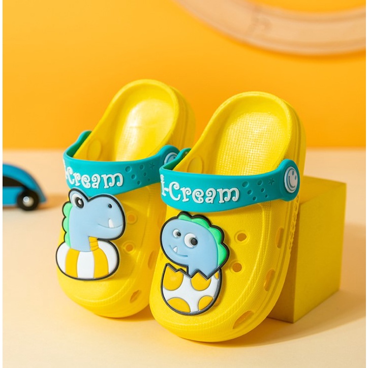 Dép trẻ em, Sục nhựa cho bé Icream siêu nhẹ, mềm mại chống trơn trượt
