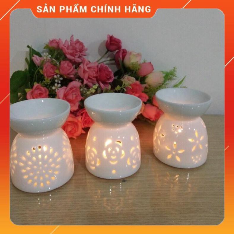 - Đèn xông tinh dầu nến hoa nhí khắc laze hàng cao cấp