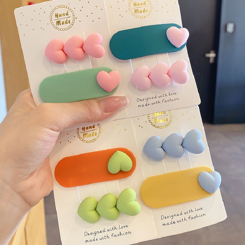 Kẹp Tóc Cỡ Nhỏ Màu Sắc Dễ Thương Phong Cách Nhật Bản Cho Nữ