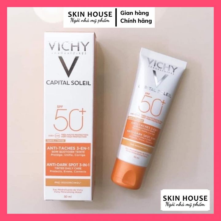 Kem Chống Nắng VICHY Ideal Soleil Anti Taches Anti Dark Spots Spf 50+ - Kem Chống Nắng Mẫu Mới 50ml