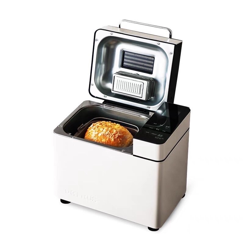 Máy làm bánh mì tự động Petrus 9600 cảm ứng, khay rắc hạt tự động hàng chuẩn