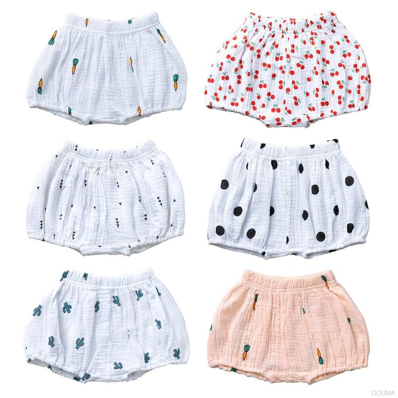 Quần Đùi Vải Cotton Co Giãn Họa Tiết Đa Dạng Đáng Yêu Xinh Xắn Dành Cho Bé