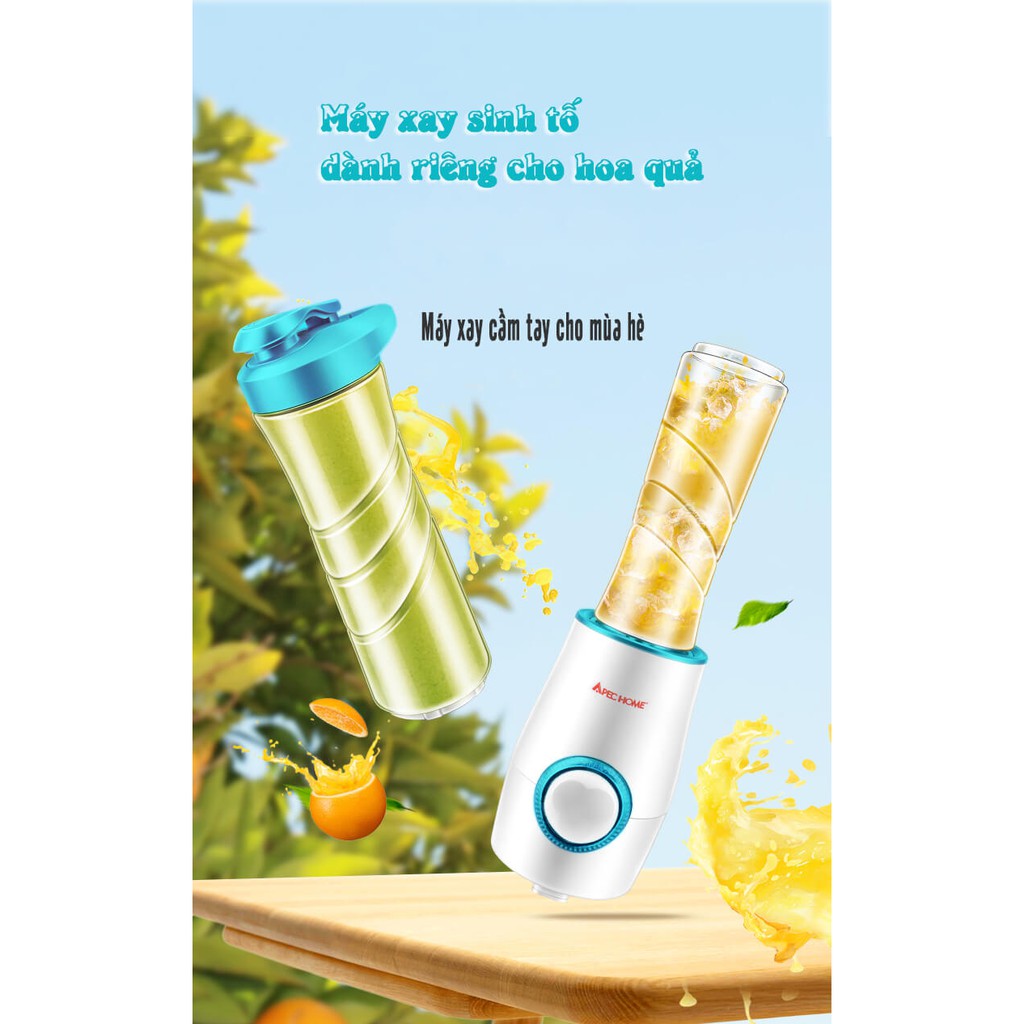 Máy Xay Sinh Tố Mini Công Suất 300W Apechome DL-APH15R - Công Nghệ Thái Lan - Hàng Chính Hãng (Bảo  Hành 12 Tháng)