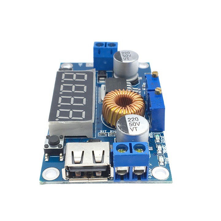 Mạch hạ áp 5a, mạch buck XL4015 có led có hạn dòng