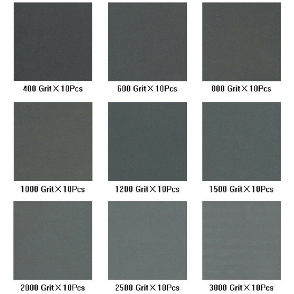 Set 36 / 42 Giấy Nhám 120-3000 Grit Kích Thước 23 * 9 cm Đa Ứng Dụng